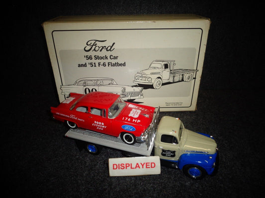 Ford Parts 1951 Ford F-6 Flatbed Truck & 1956 Ford Stock Car