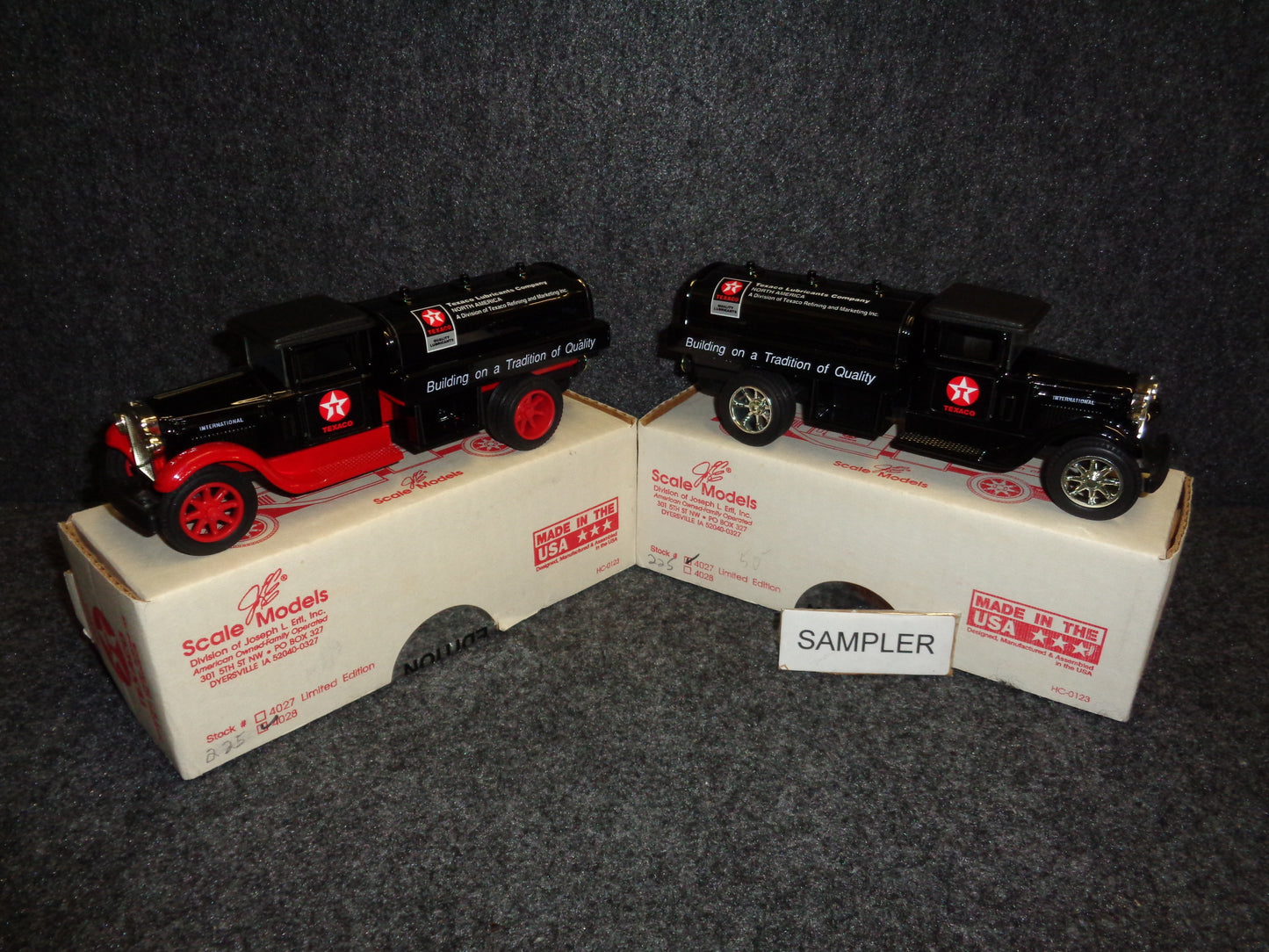 Texaco Lubricants 1929 International Tanker Truck - Employee Issue & Sampler Set