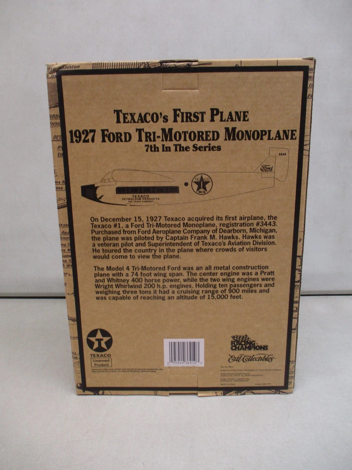 #7 - Texaco 1927 Ford Tri-Motored Monoplane Airplane Regular Edition