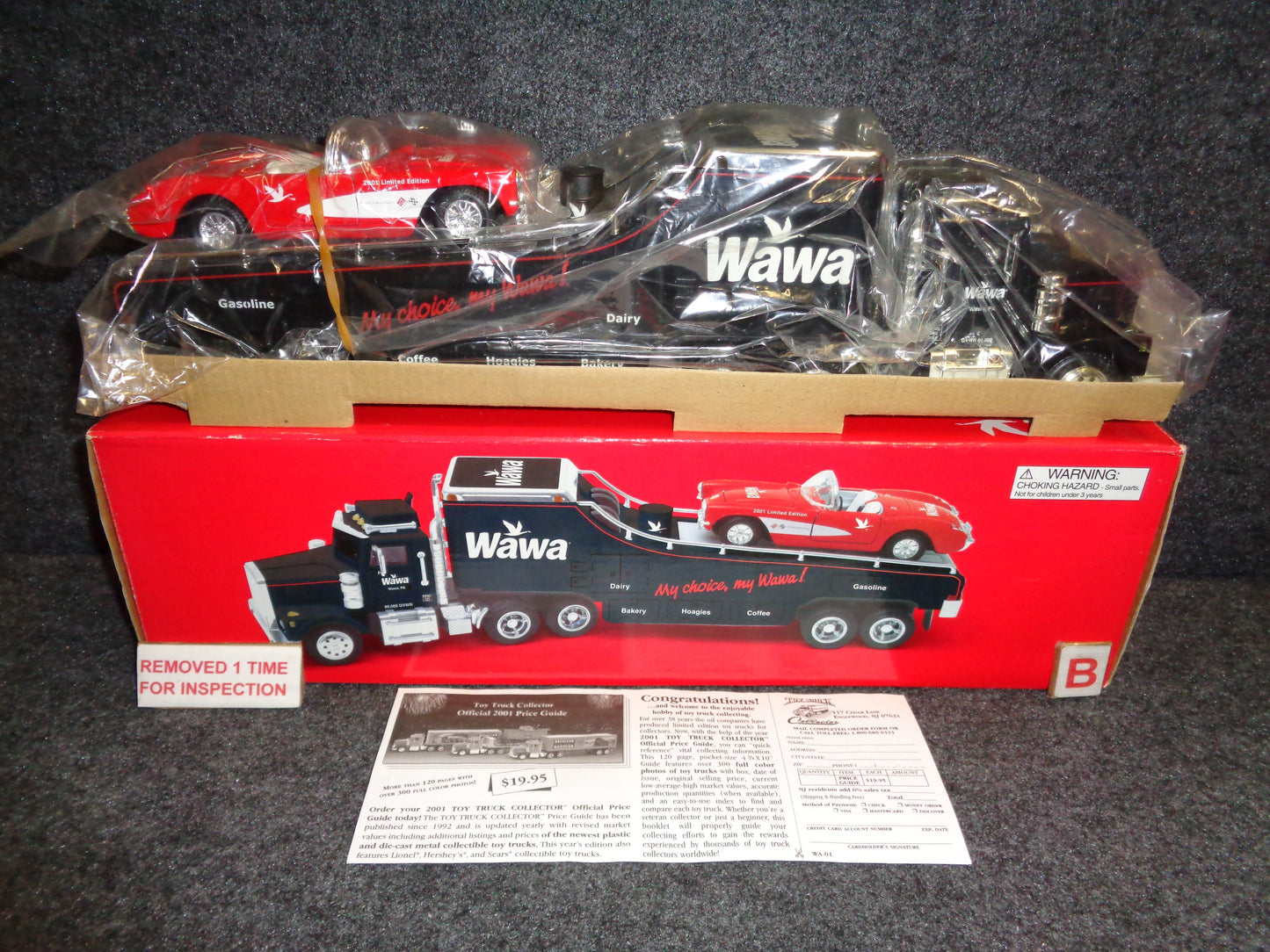 2001 WAWA Car Carrier Truck & Chevrolet Corvette