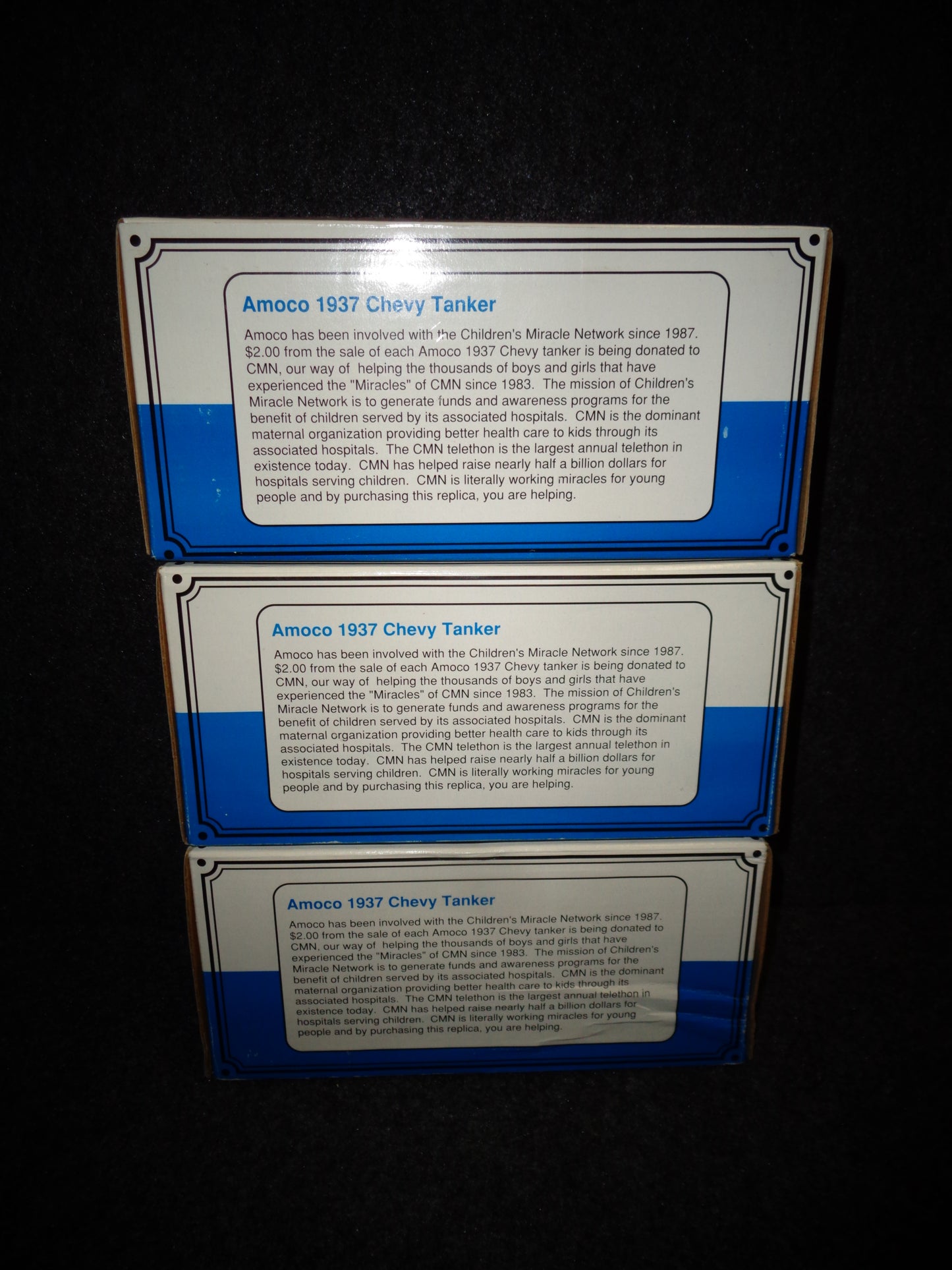 Amoco 1937 Chevrolet Tanker Trucks - Set of 3