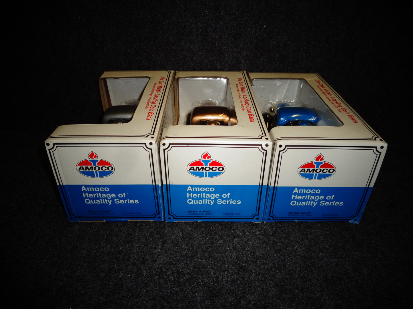 Amoco 1937 Chevrolet Tanker Trucks - Set of 3