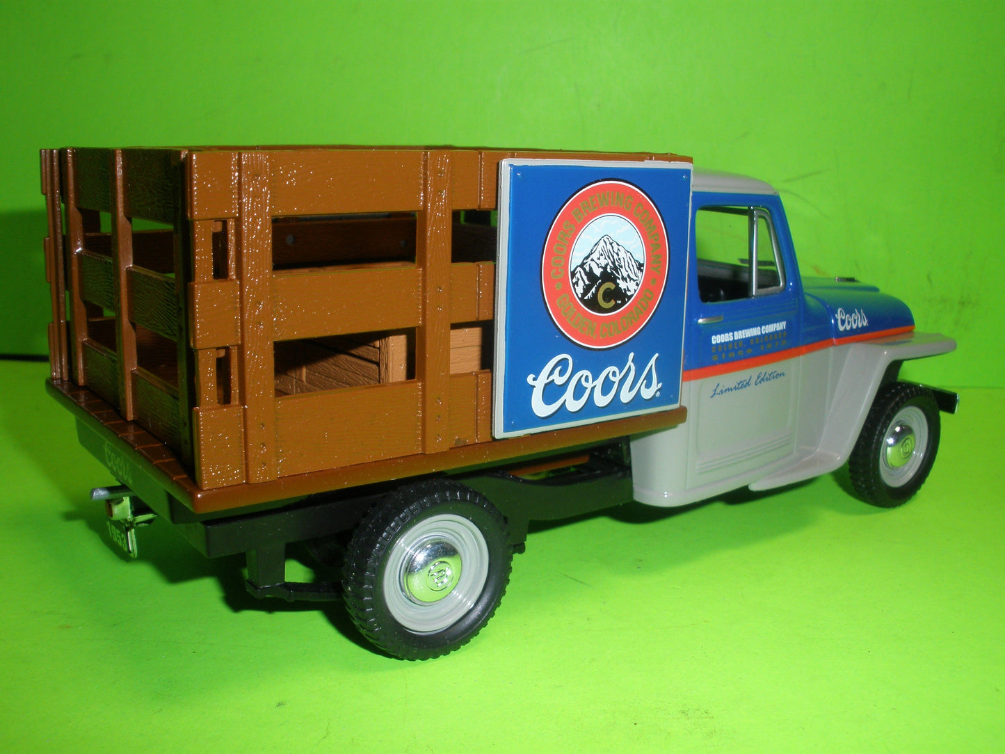 Coors Beer 1953 Willys Jeep Stake Bed Truck