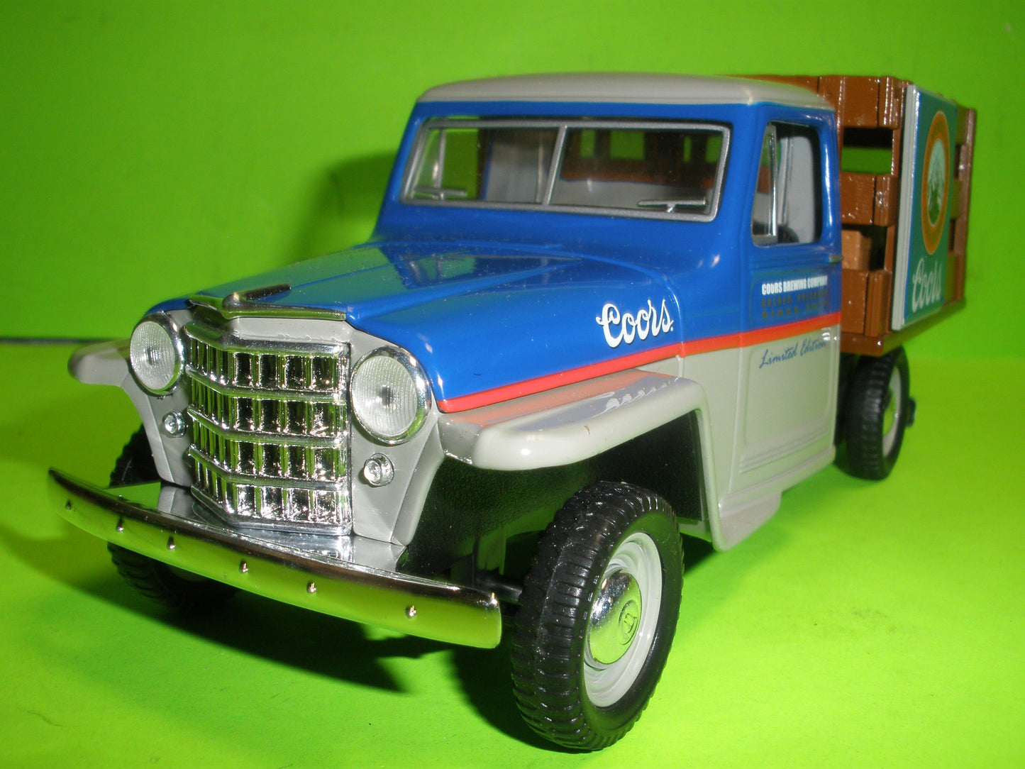 Coors Beer 1953 Willys Jeep Stake Bed Truck