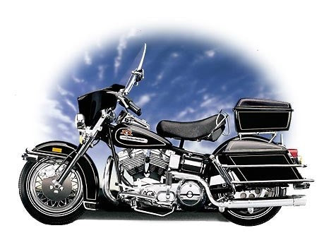 Harley Davidson 1976 Electra Glide Motorcycle - B11WP67