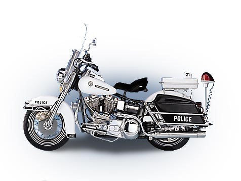 Harley Davidson 1976 Electra Glide Motorcycle Police - B11WP66