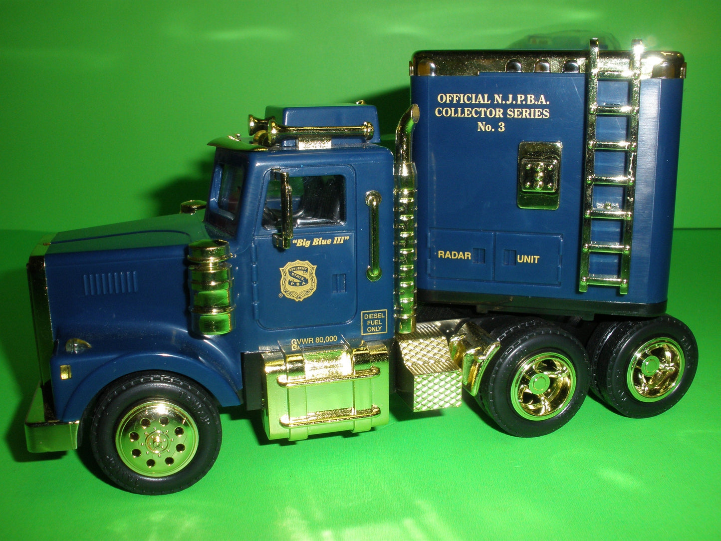 New Jersey State Policemen's Benevolent Association Car Carrier Truck & Police Car