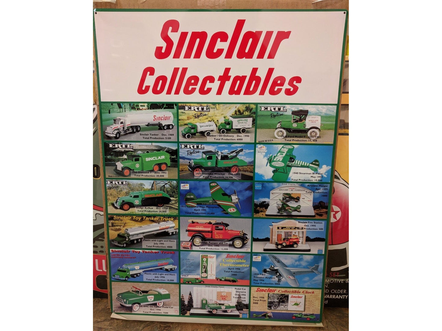 Sinclair Promotional Metal Sign