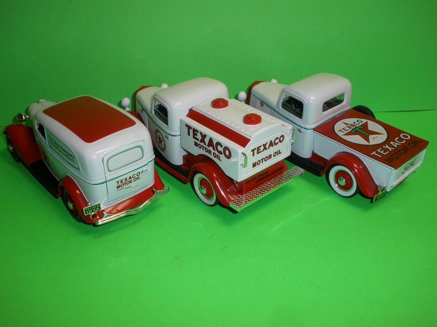 Texaco 1934 & 1935 Ford Tanker, Pickup Truck & Panel Delivery Van