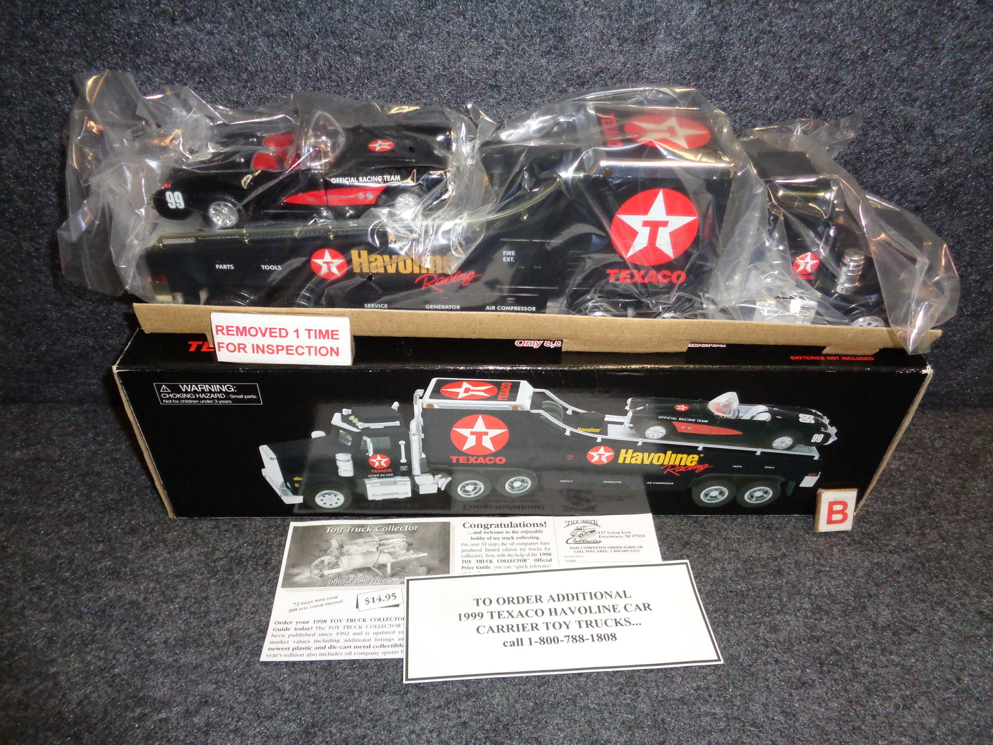 Texaco Car Carrier Truck & Chevrolet Corvette Credit Card Series