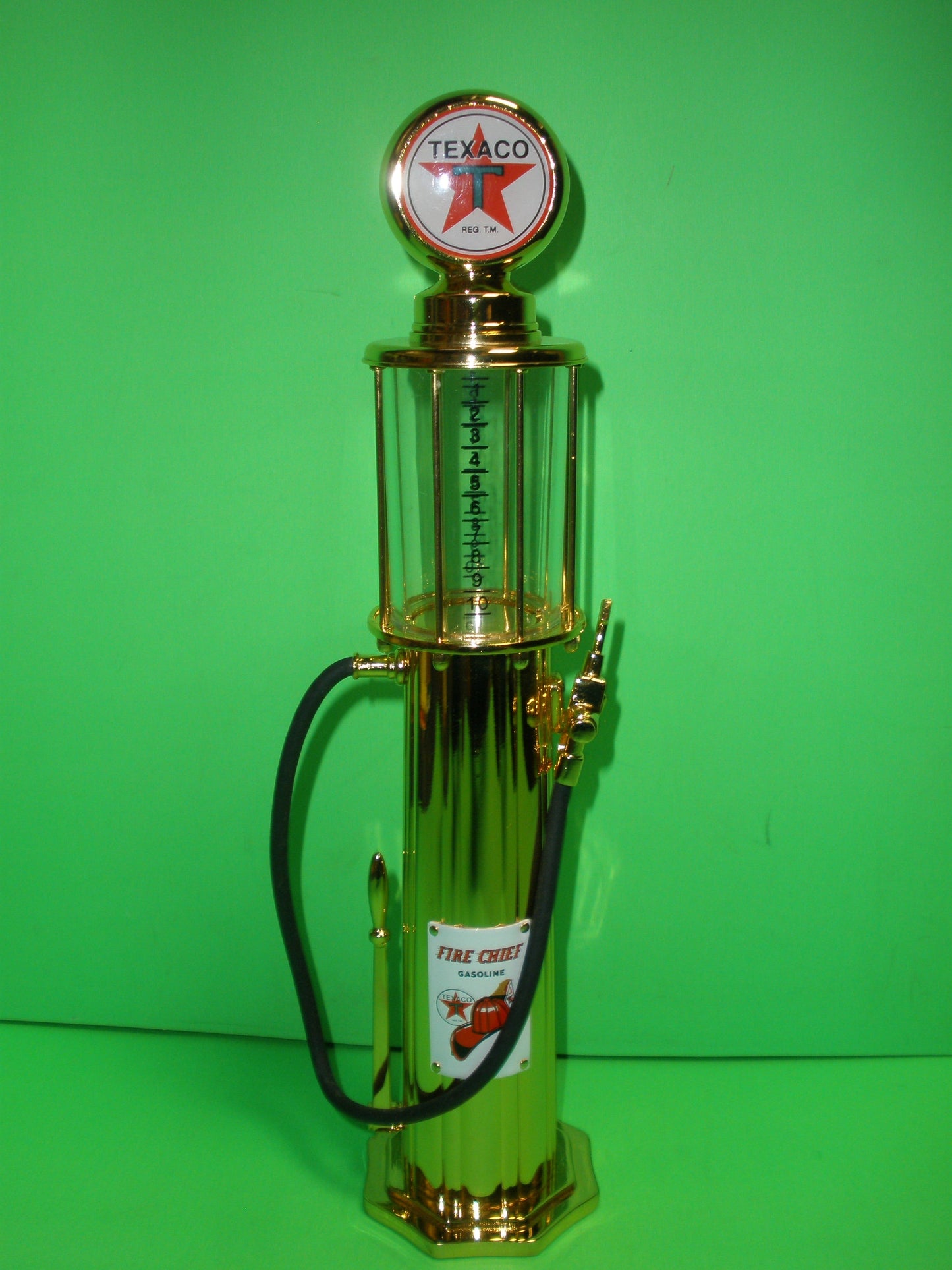 Texaco Fire Chief 1920 Wayne 60 Gas Pump Gold Plated