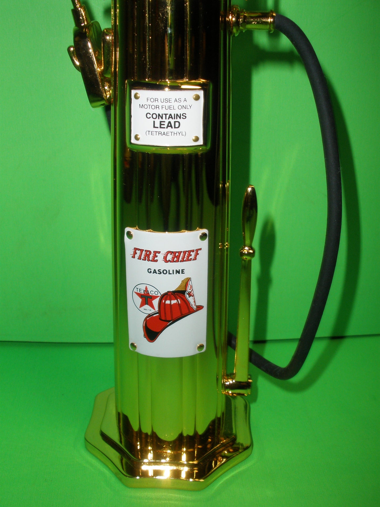 Texaco Fire Chief 1920 Wayne 60 Gas Pump Gold Plated