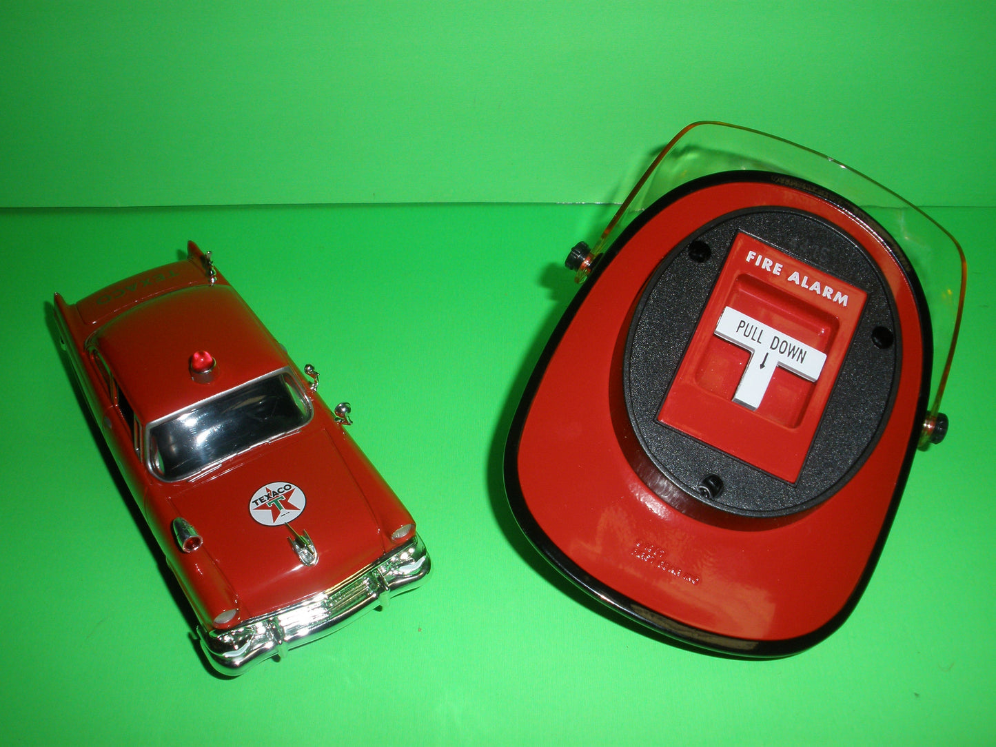 Texaco Fire Chief Helmet & 1956 Ford 2-Door