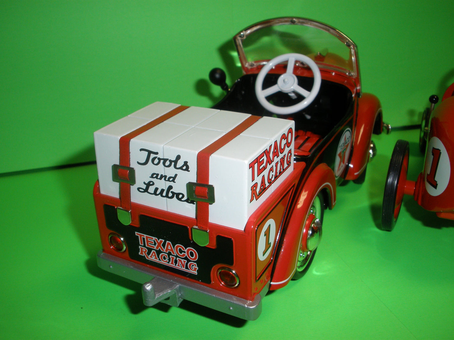 Texaco Gendron Pedal Car Racer Hauler Set