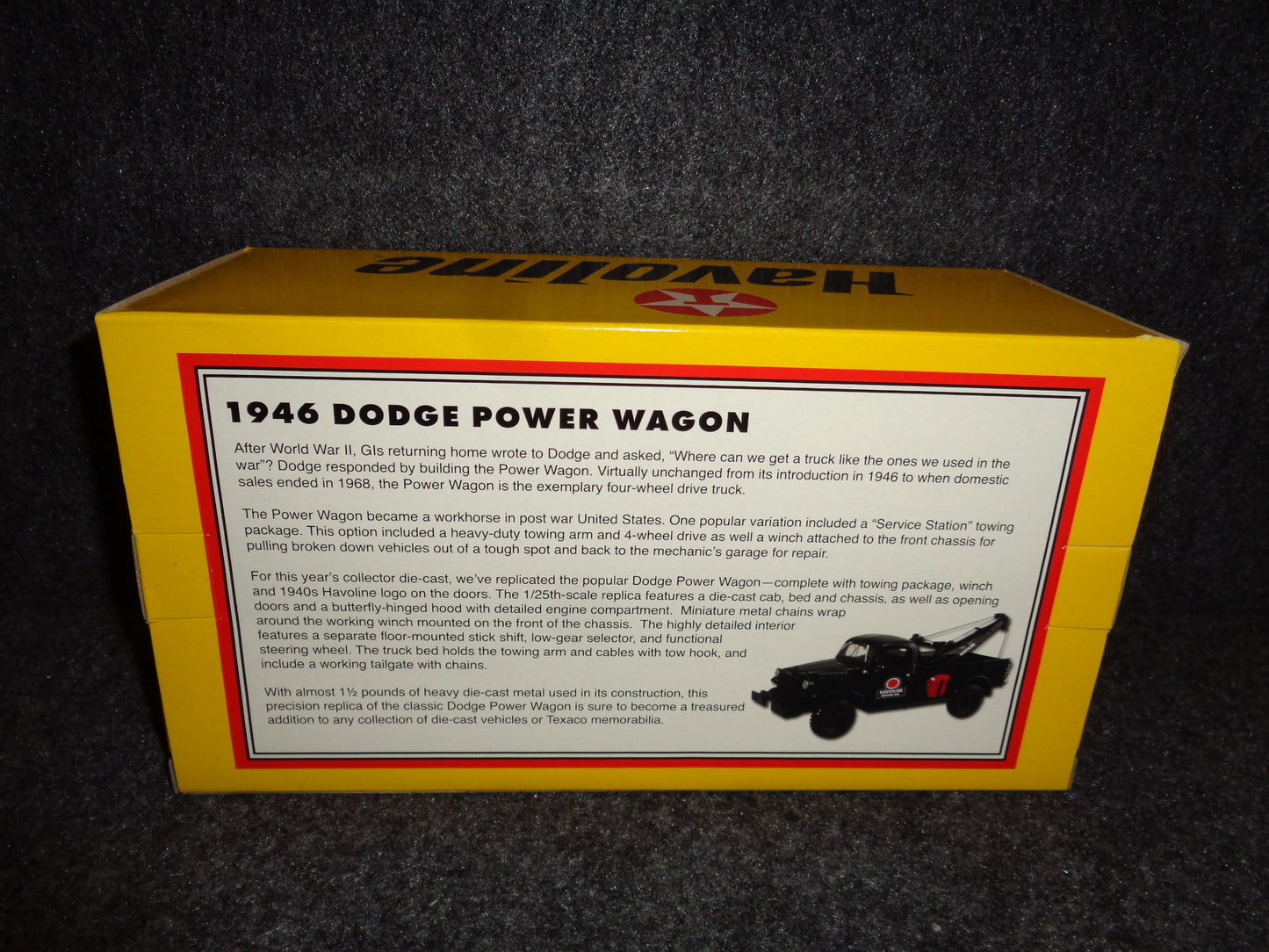 Texaco Havoline 1946 Dodge Power Wagon Tow Truck