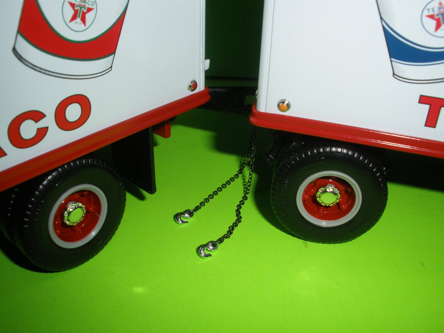 Texaco Havoline 1953 White 3000 Freight Truck & Tandem Trailer