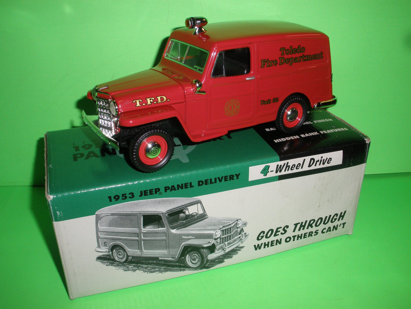 Toledo OH Fire Department 1953 Willys Jeep Panel Van