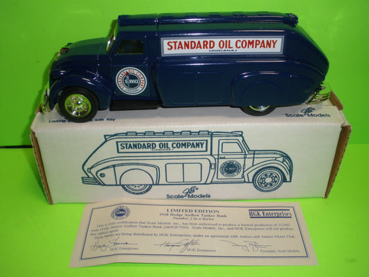 AMOCO / STANDARD 1938 Dodge Airflow Tanker Truck /  Made In the U.S.A.