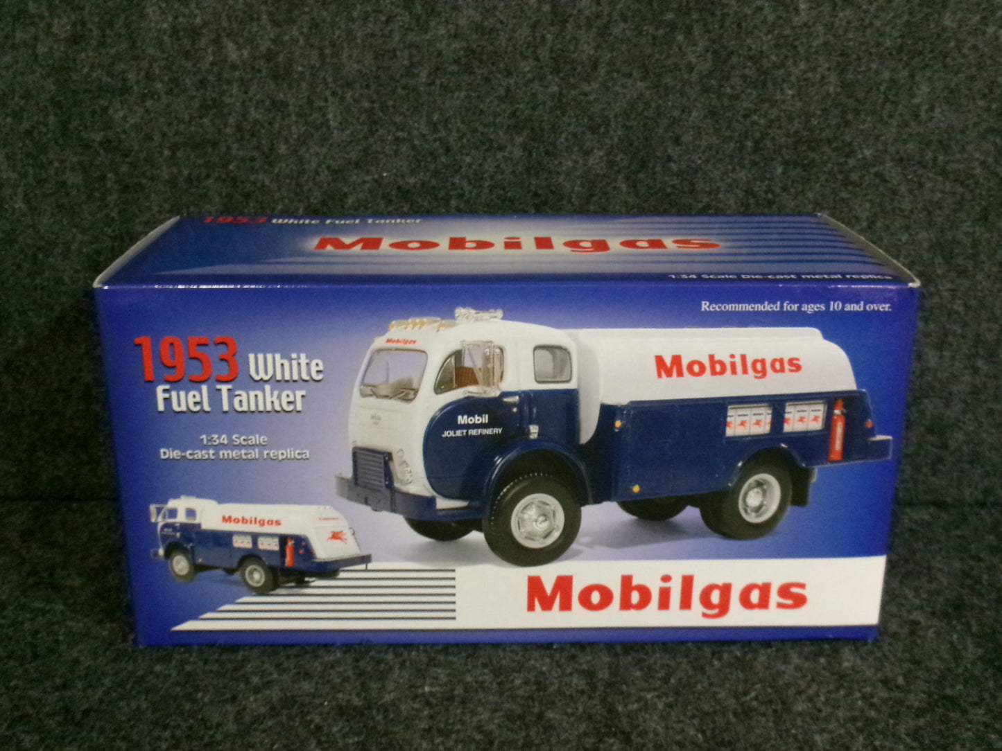 Mobil Oil / 1st Gear 1953 Volvo White 3000 Tanker Truck