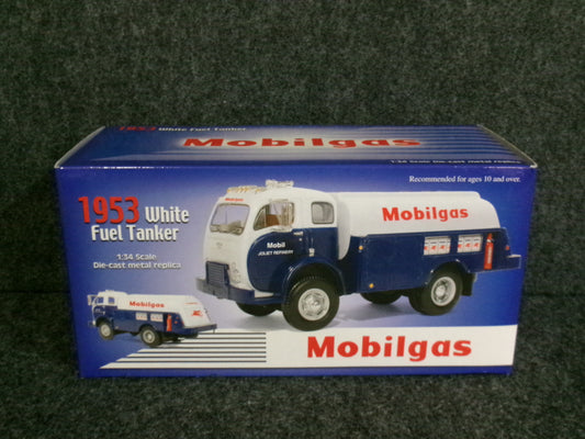 Mobil Oil / 1st Gear 1953 Volvo White 3000 Tanker Truck