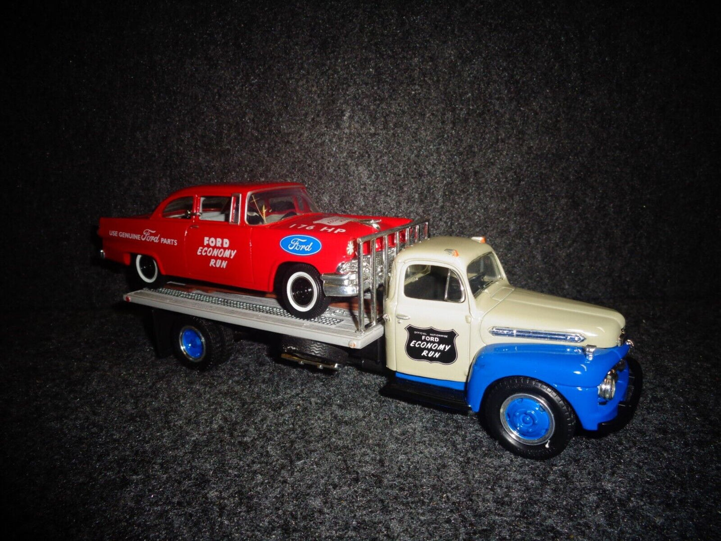 Ford Parts 1951 Ford F-6 Flatbed Truck & 1956 Ford Stock Car
