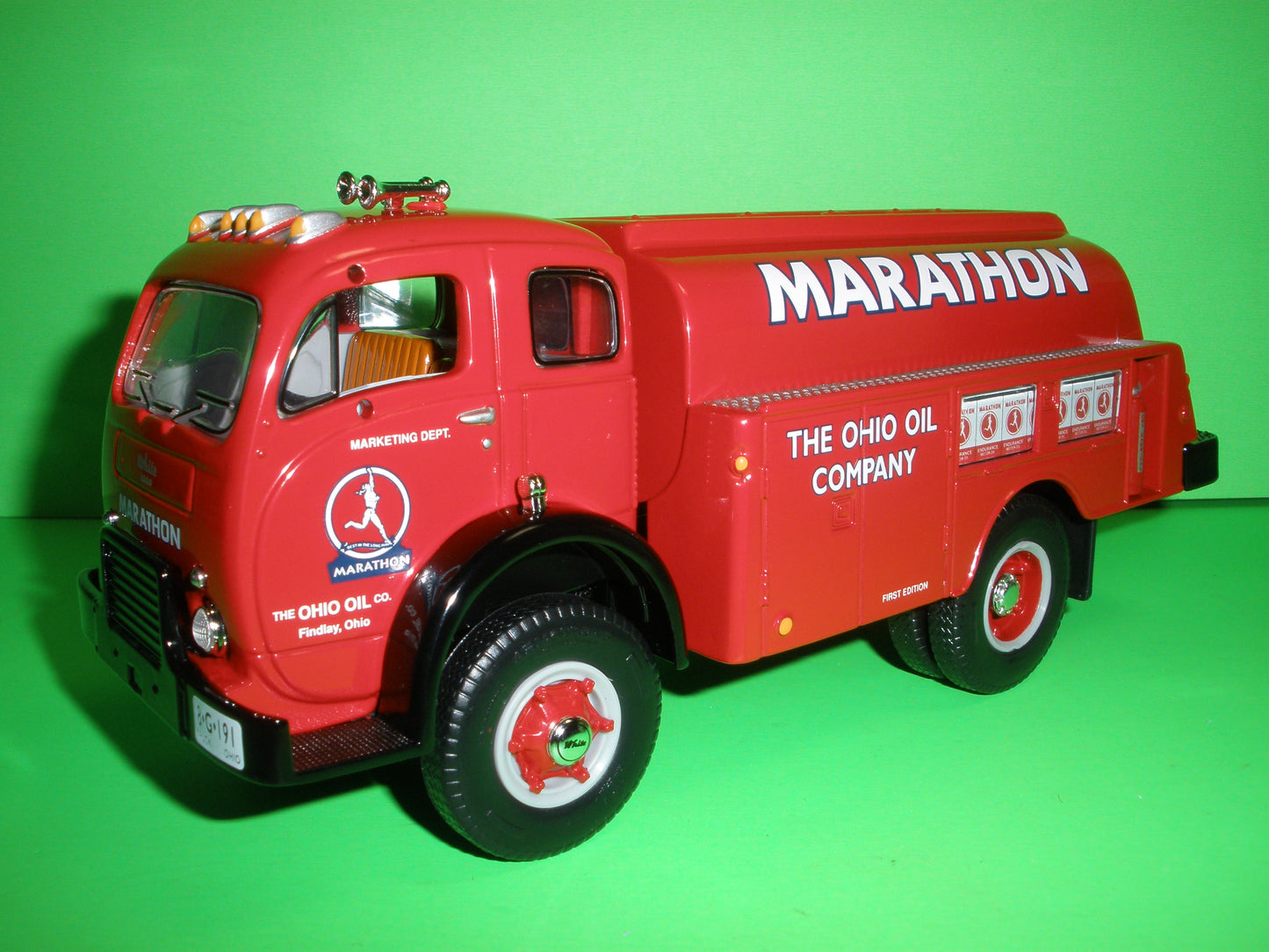 Marathon Oil / 1st Gear 1953 White 3000 Tanker Truck