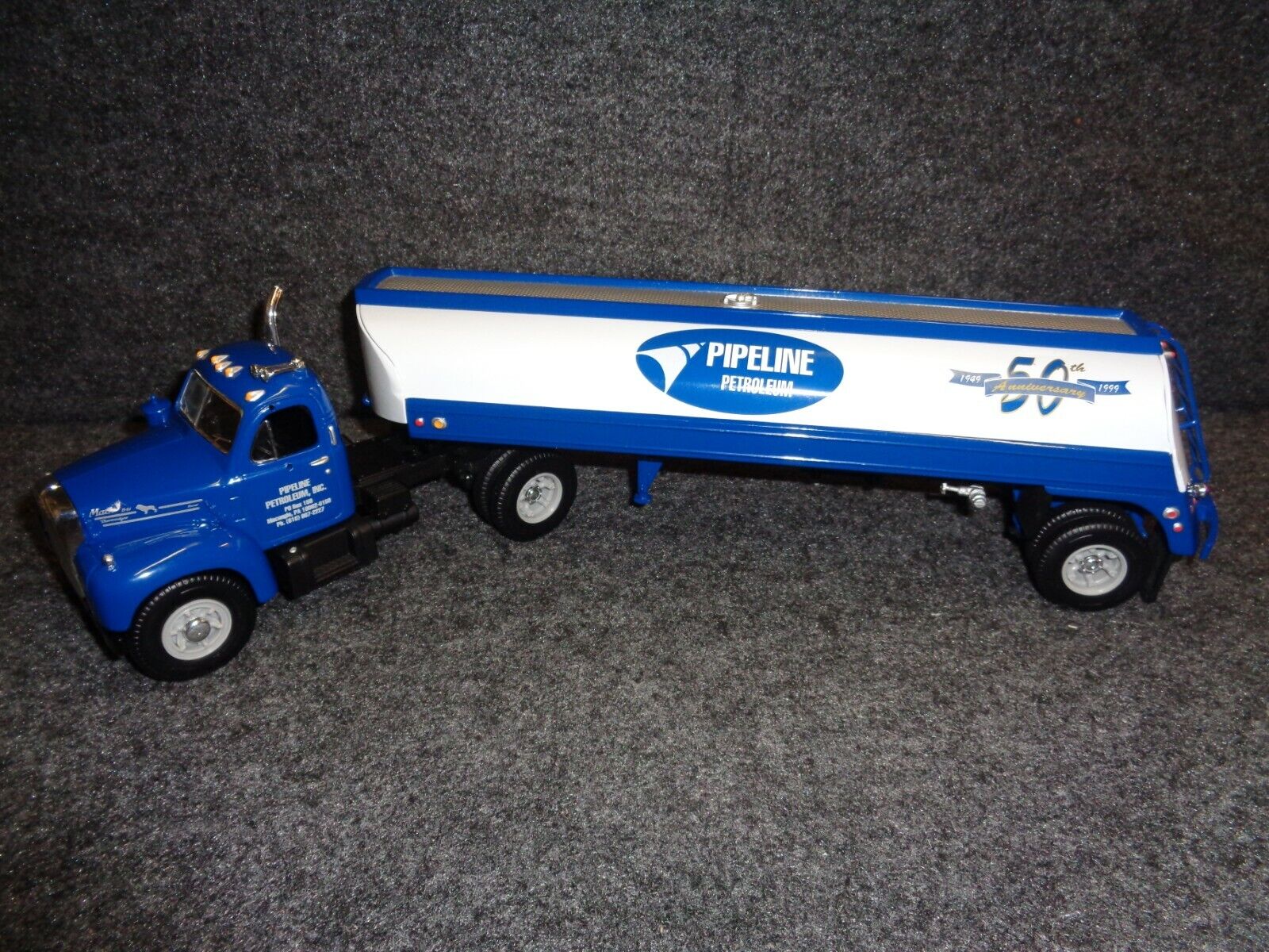 1958 Texaco Oil B MACK Tanker Truck - New In Box Zambia - Foto 9