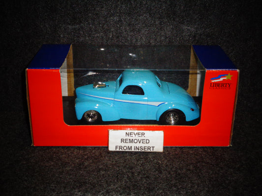 Unbranded Sky Blue 1941 Willys Coupe Street Rod
