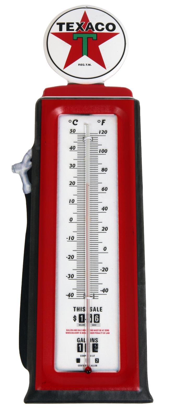 Texaco Gas Pump Thermometer