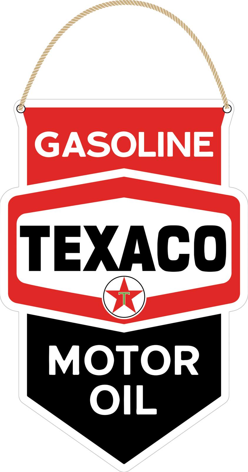 Texaco Small Embossed Hanging Sign