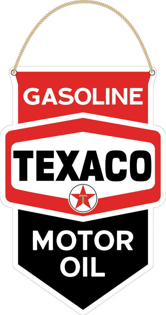 Texaco Small Embossed Hanging Sign