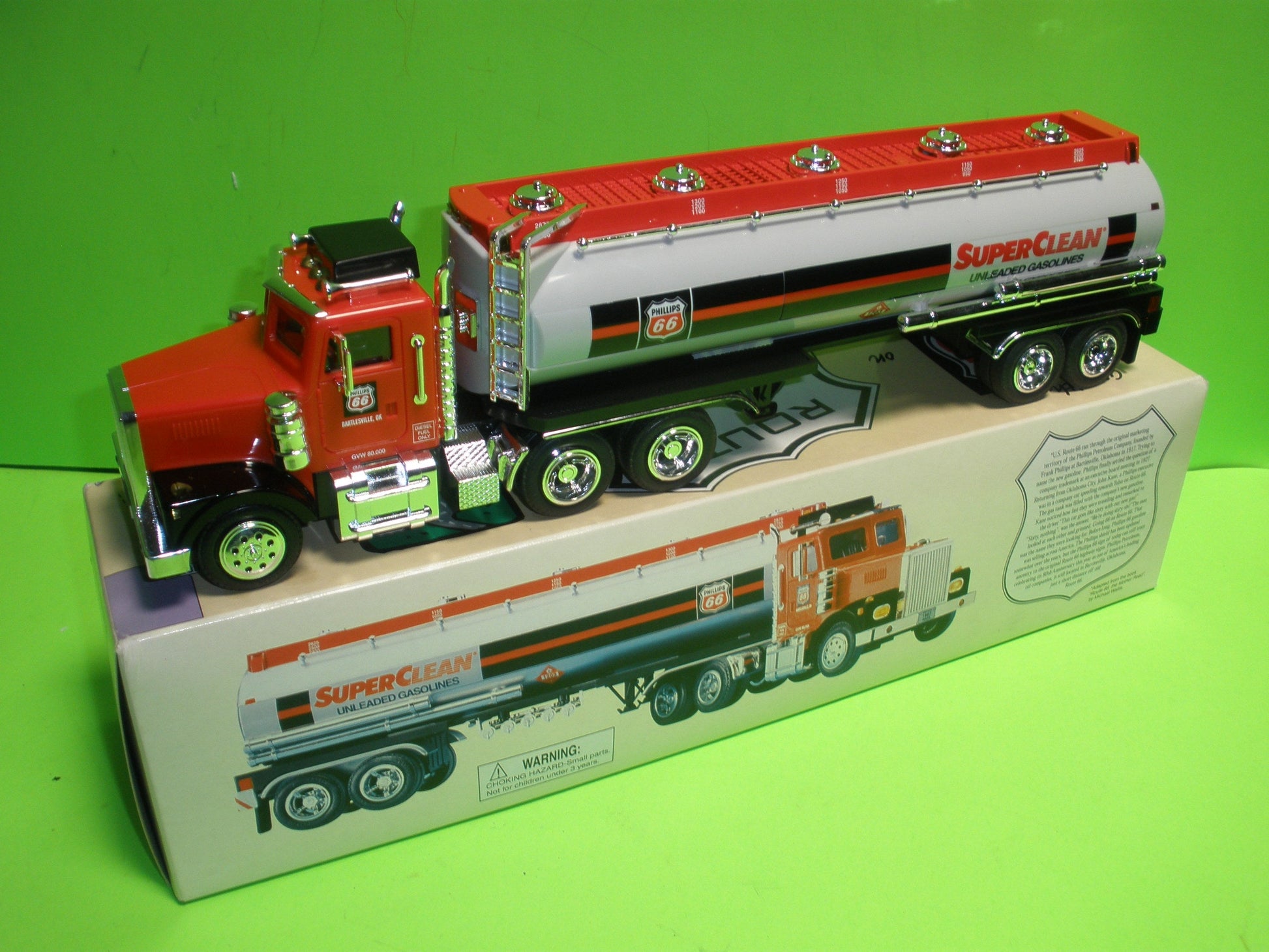 Phillips 66 Chrome Gasoline Tanker Truck Mint in Box Phillips 66 Chrome Gasoline Tanker Truck Mint in Box