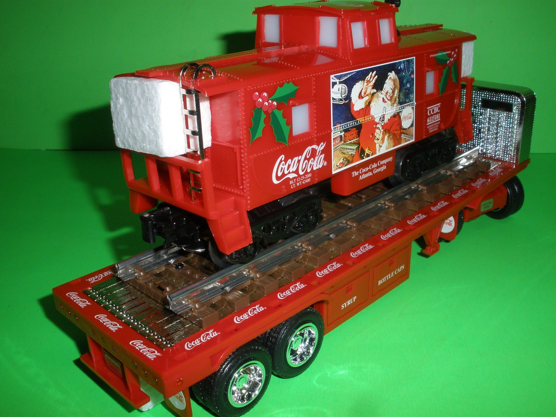 2001 Coca-Cola Flatbed Truck & Train Caboose Sampler