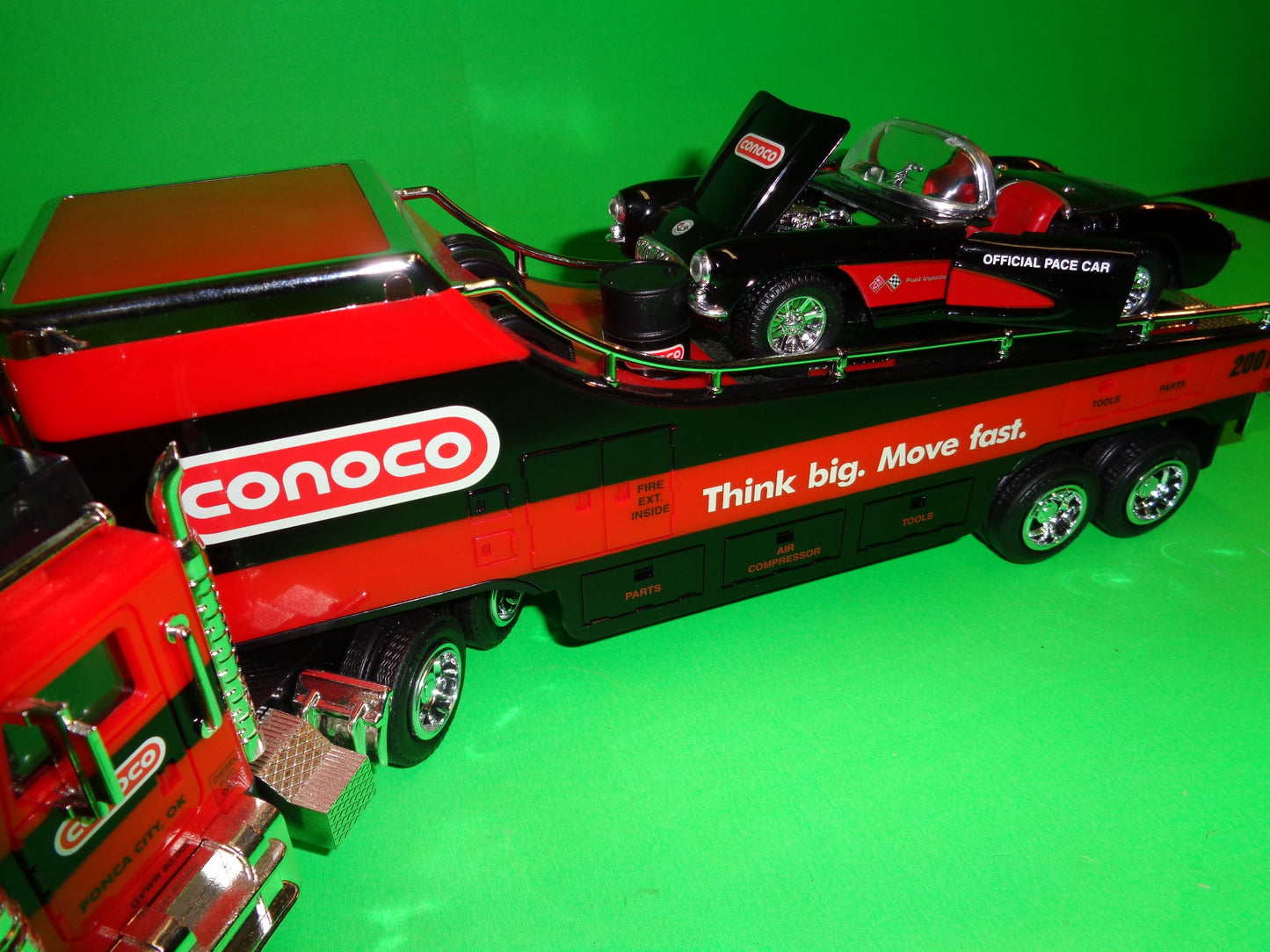 Conoco Car Carrier Truck & Chevrolet Corvette