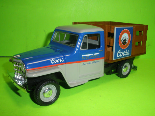 Coors Beer 1953 Willys Jeep Stake Bed Truck