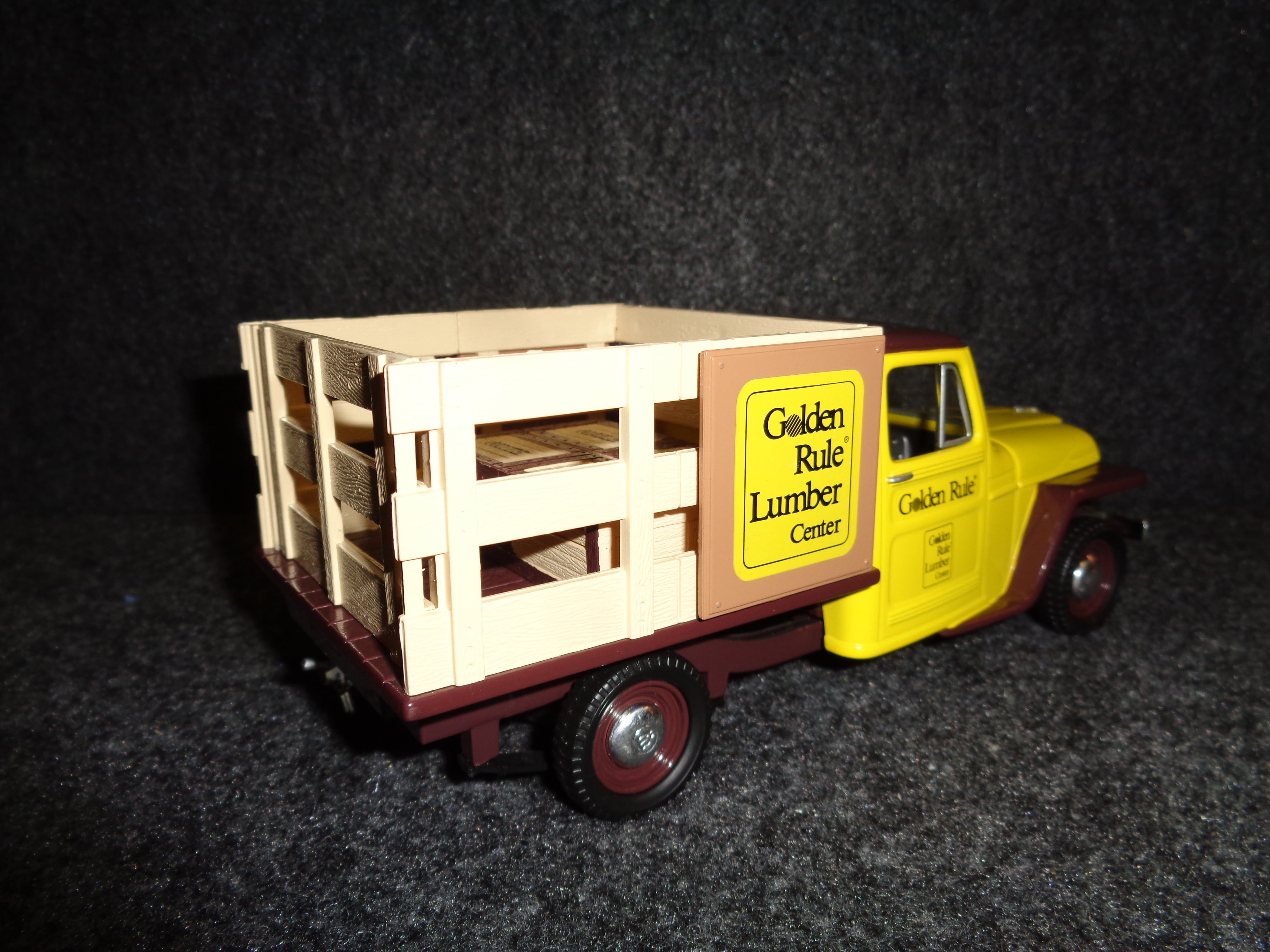 Golden Rule Lumber 1953 Willys Jeep Stake Bed Truck – Texaco Toys Plus