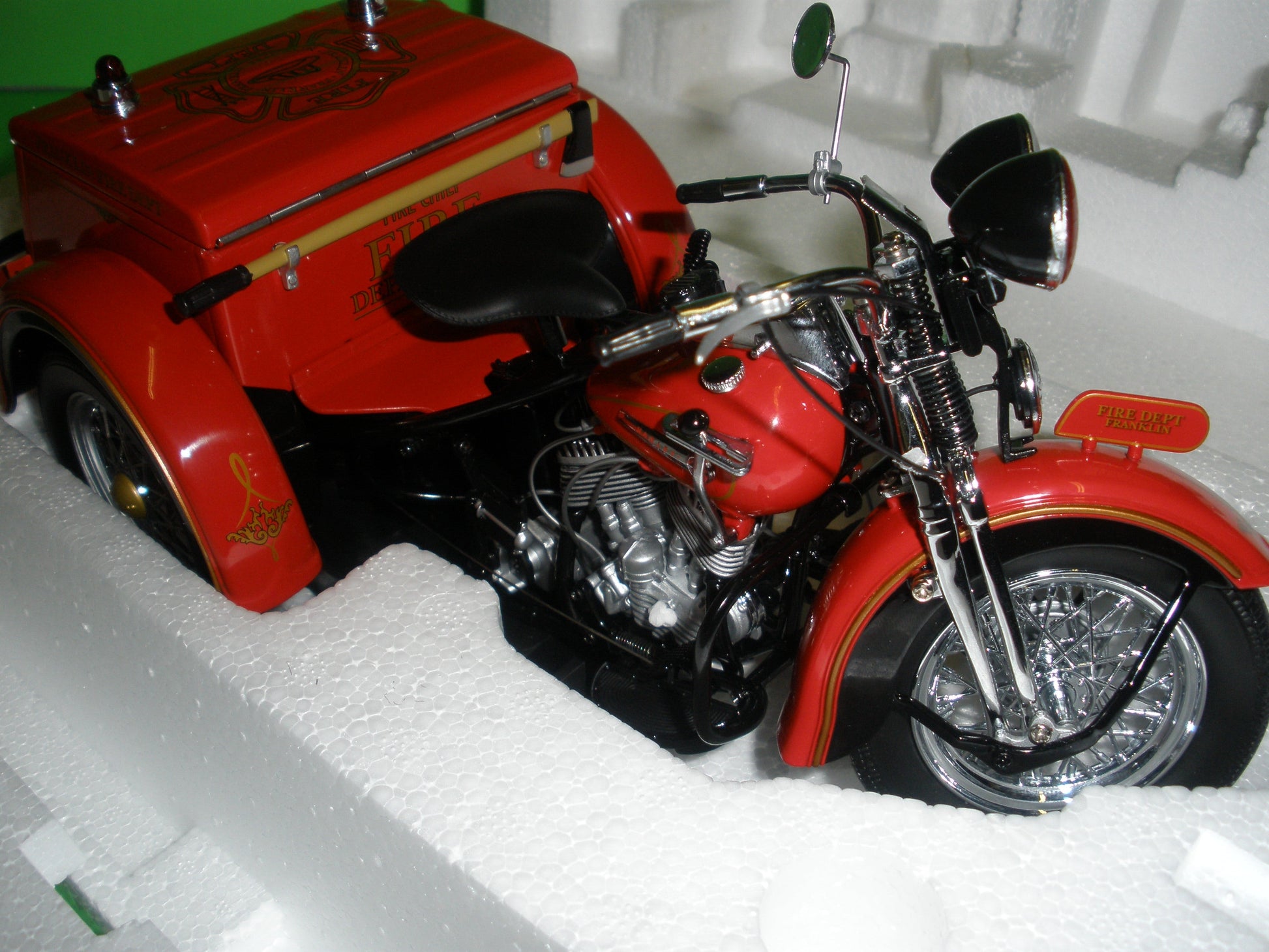 Harley Davidson 1947 Servi-Car Motorcycle Fire Chief - B11F075
