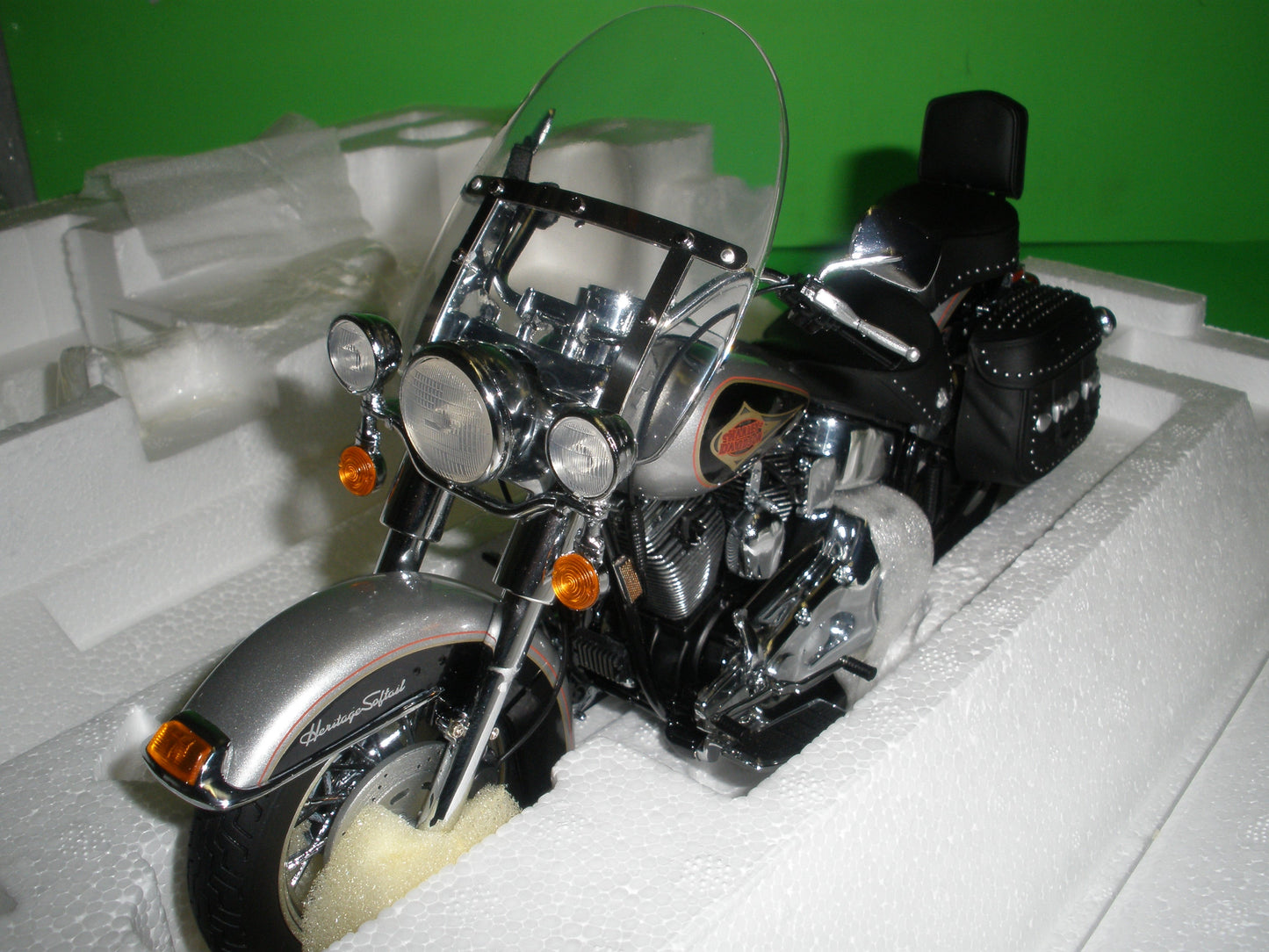 Vintage Harley Davidson Miniature Die-cast Heritage Soft Tail by