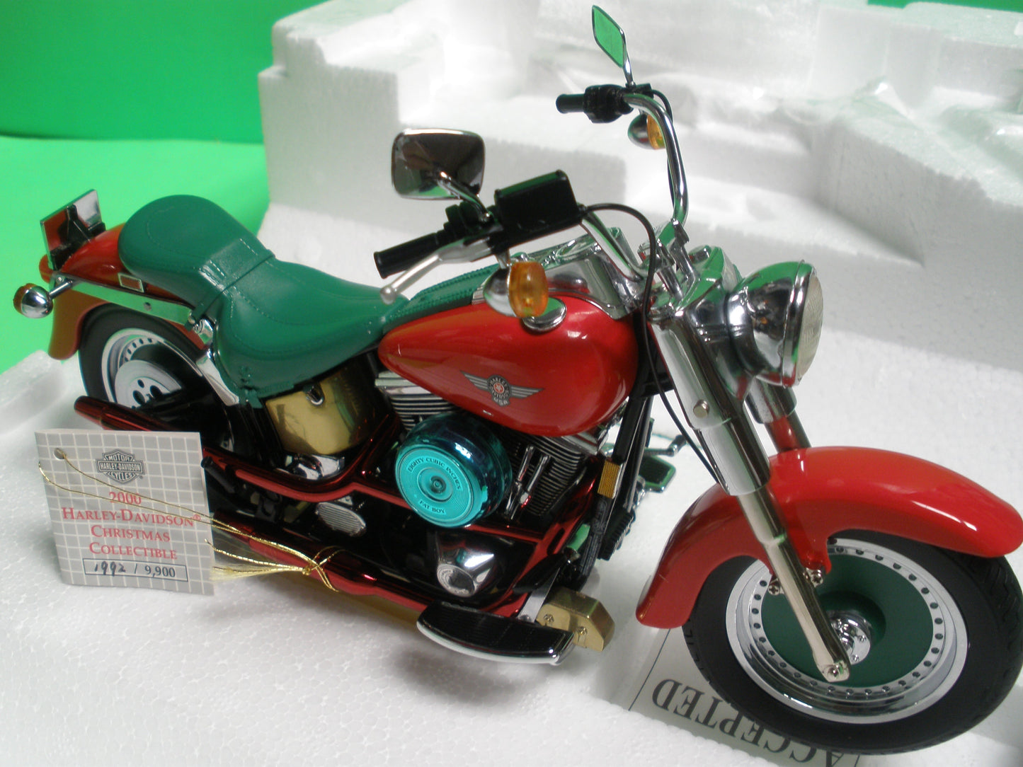 Harley Davidson FLST Fat Boy Motorcycle 2000 Christmas - B11ZK68