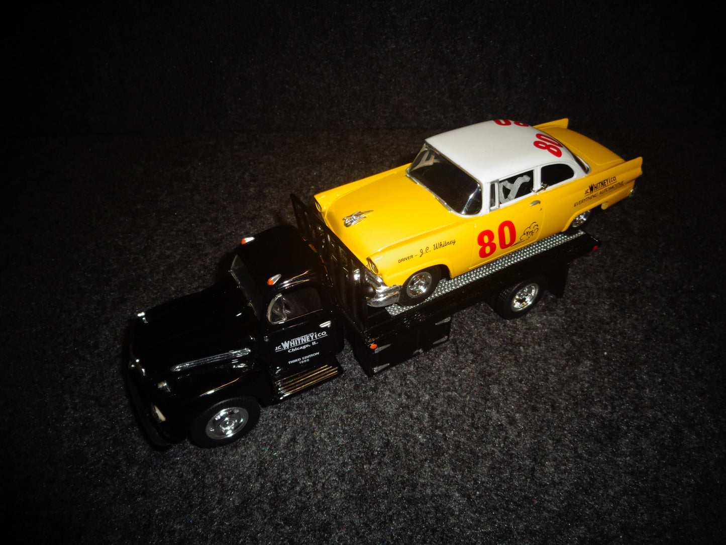 J.C. Whitney & Sons 1951 Ford F-6 Flatbed Truck & 1956 Ford Stock Car