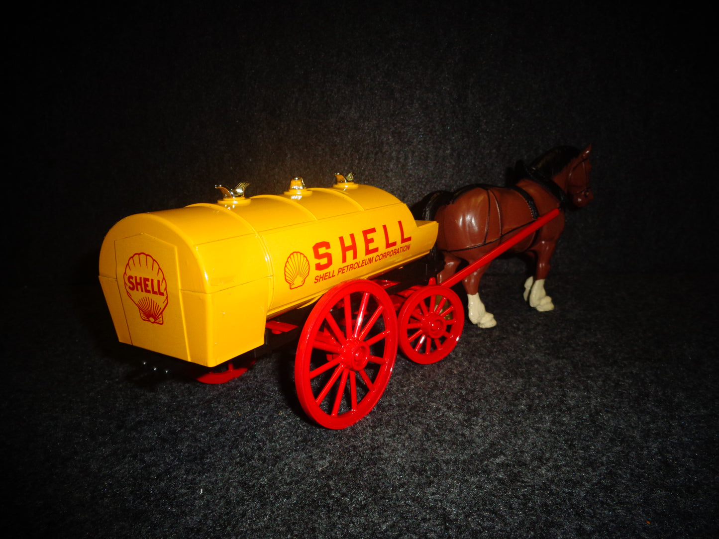 Shell Antique Horse Drawn Tanker Trailer