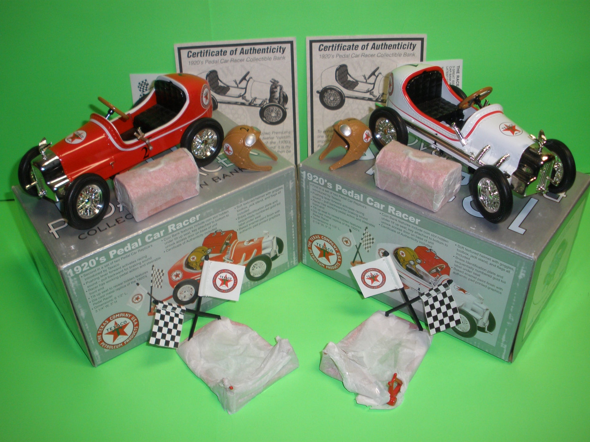 pedal race car Texaco 1920's Botnick Pedal Car Racers Set – Texaco Toys Plus