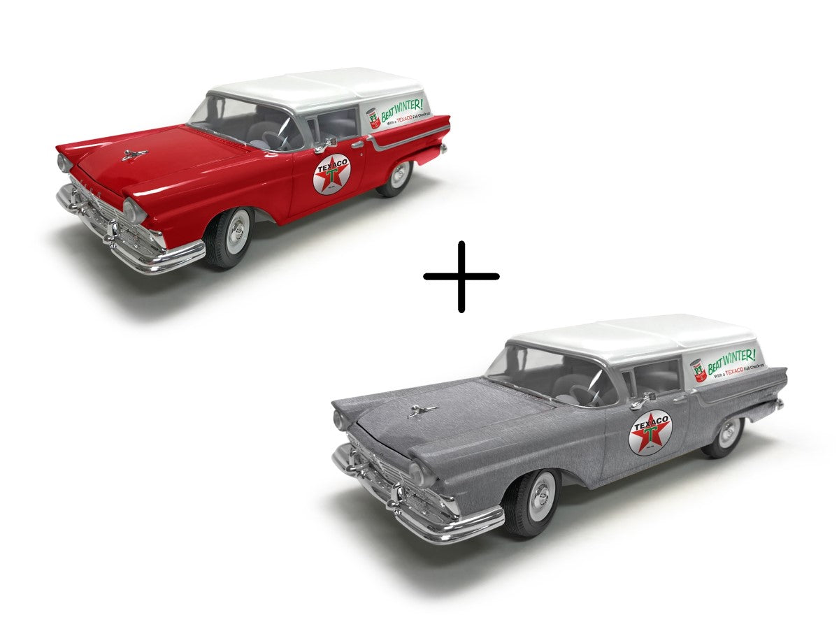 Texaco 1957 Ford Courier Delivery Car Regular & Special Set