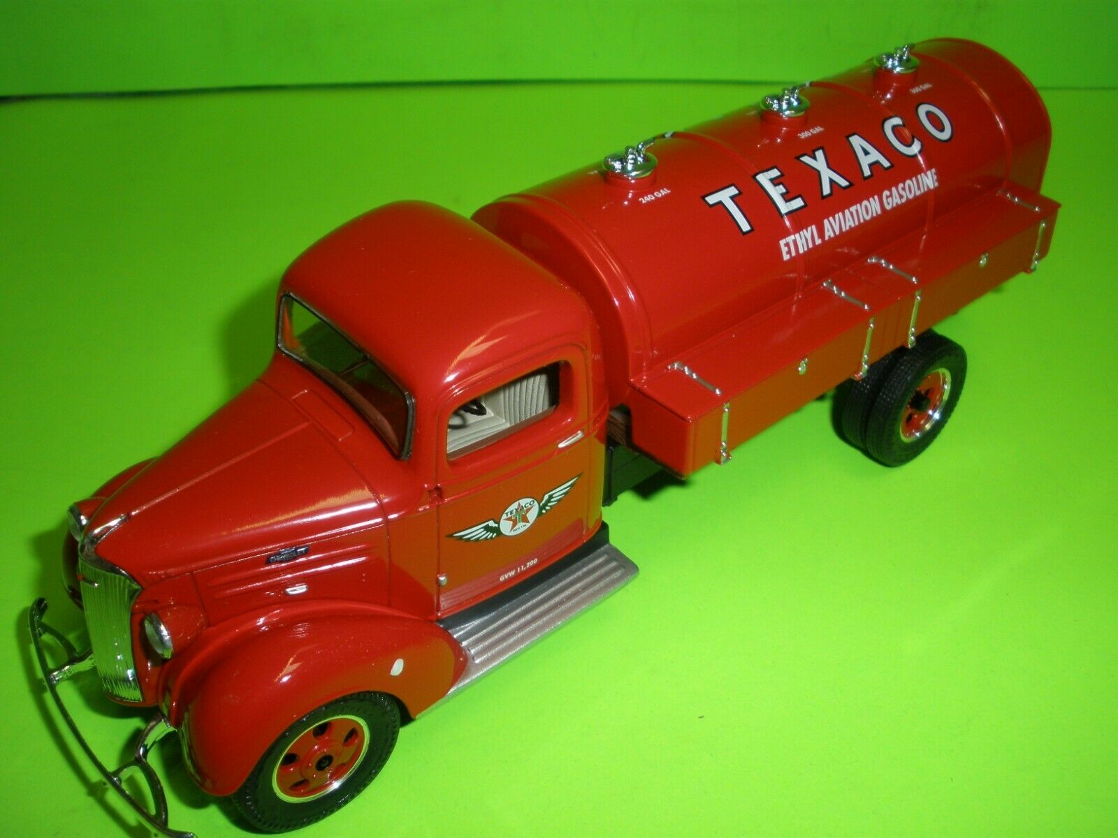 Texaco Aviation Series Set of 4 - 1957 International R-190 Tanker, 1953 White 5000 Gallon Tanker, 1937 Chevrolet Tanker & Stake Bed Truck