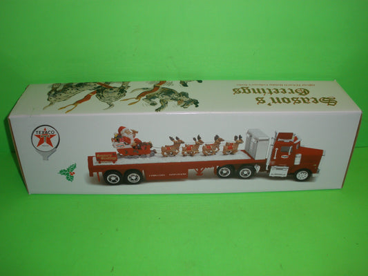 Texaco Seasons Greetings Flatbed Truck with Santa & Reindeer