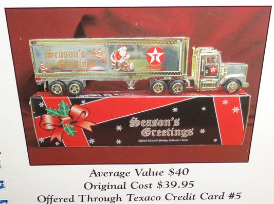 Texaco Seasons Greetings Freight Truck Credit Card Series