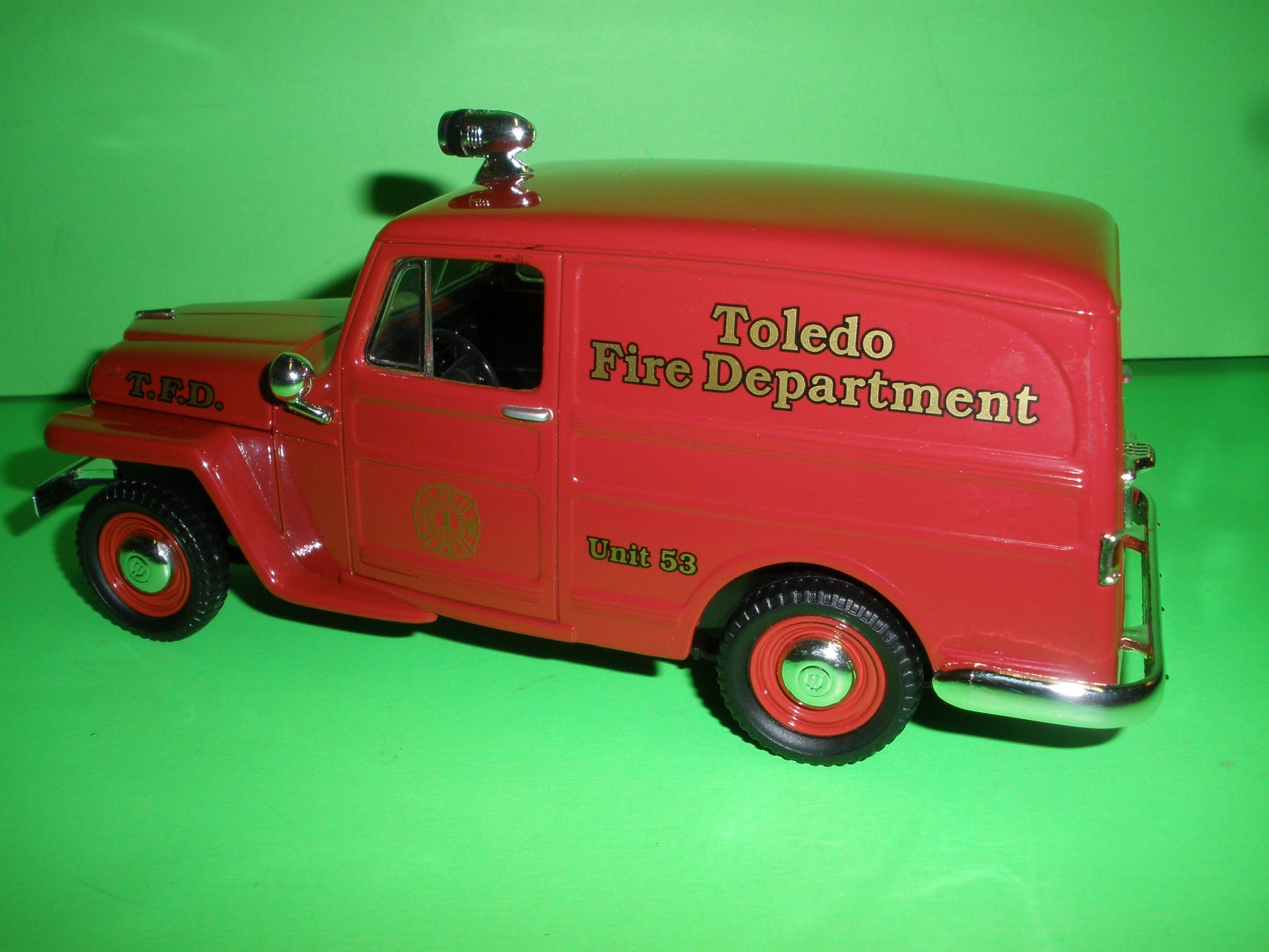 Toledo OH Fire Department 1953 Willys Jeep Panel Van