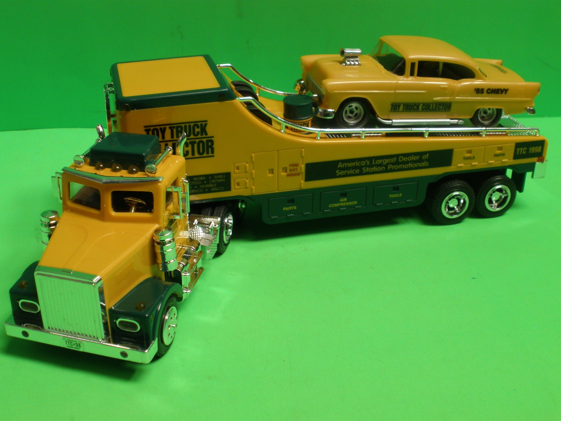 Toy Truck Collector Car Carrier Truck & 1955 Chevrolet