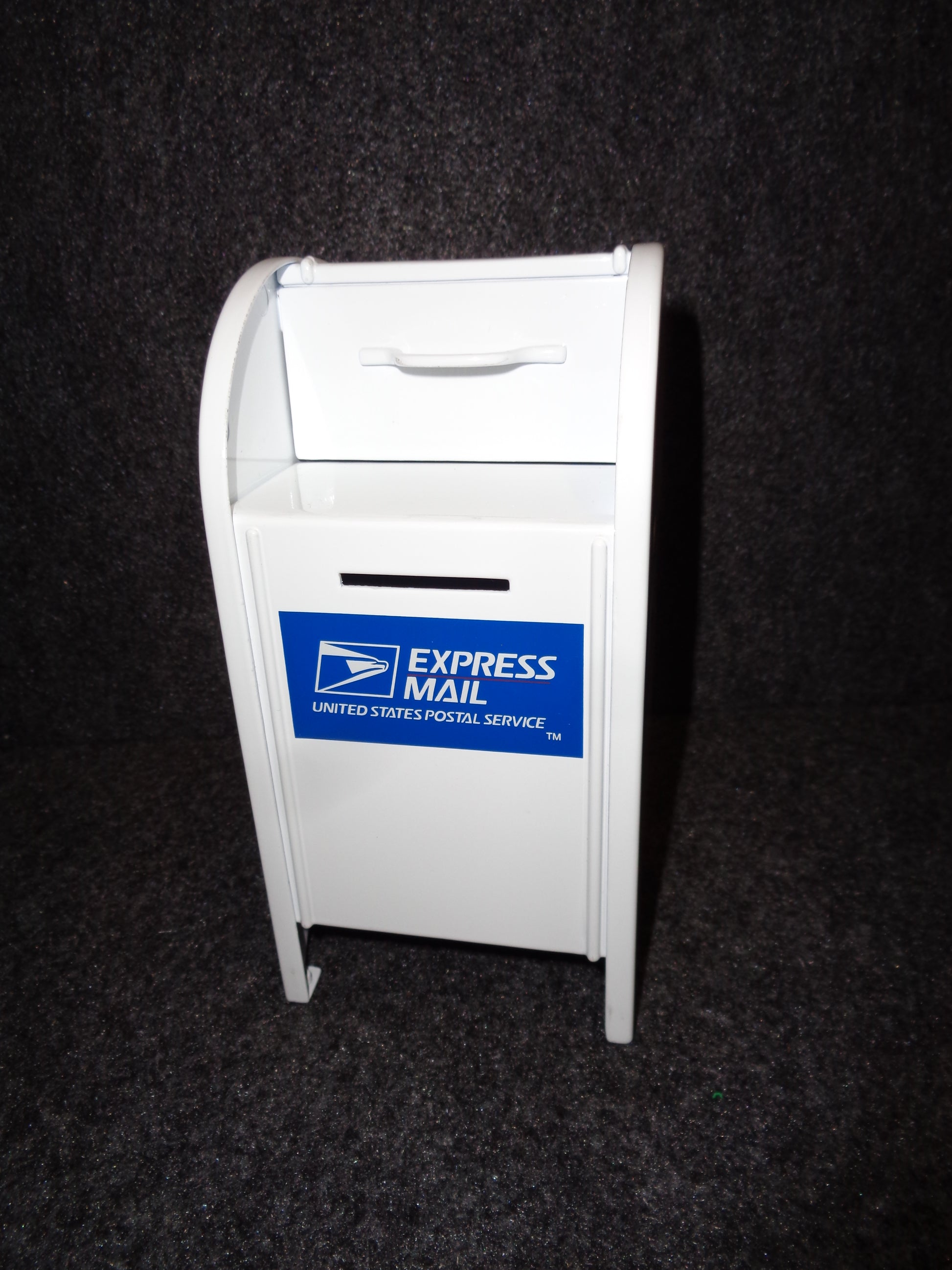 U.S. Mail Express Mailbox Coin Bank Replica - White