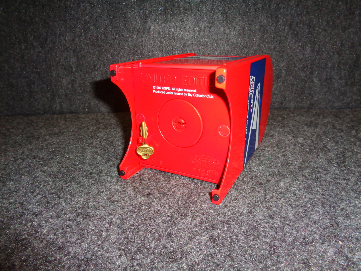 U.S. Mail Priority Mailbox Coin Bank Replica - Red